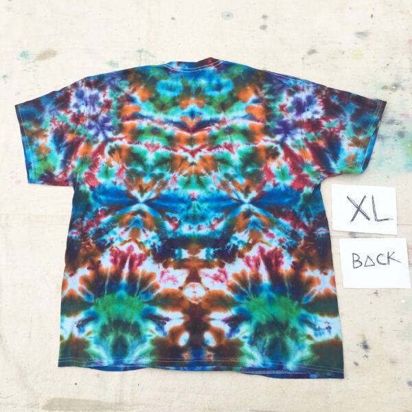 "Three of a Perfect Pair" Hand-made Tie Dyed T-Shirt - Image 2