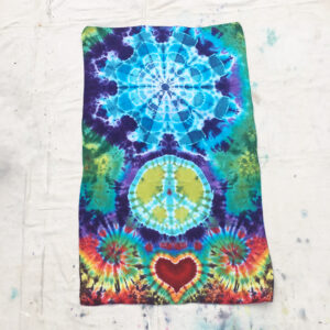 “Turn It On” Tie Dyed Rayon Tapestry